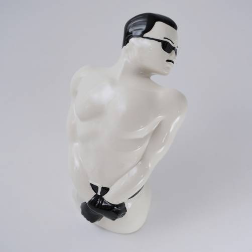 Vintage Queen Freddie Mercury sculpture by Swineside Ceramics, signed, 1980`s ca, English